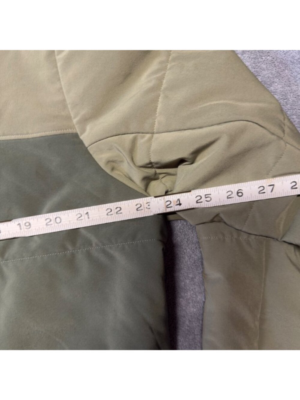 Patagonia Mens Pack In Jacket Large Olive Tan Full Zip - Picture 8 of 12